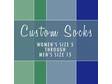 Custom socks to fit a woman's size 5 through a man's size